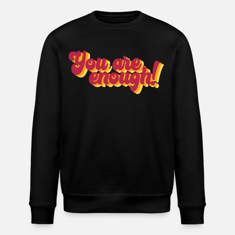 Motivierender Spruch mit 3D-Effekt - Stanley/Stella Unisex Bio-Sweatshirt ROLLER - Schwarz