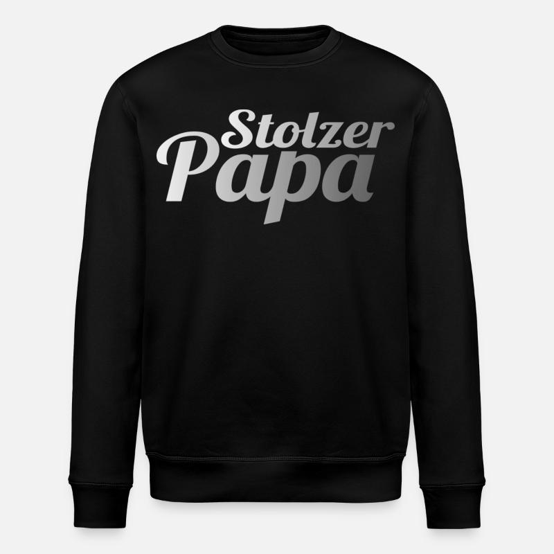 Stolzer Papa - Stanley/Stella Unisex Bio-Sweatshirt ROLLER - Schwarz
