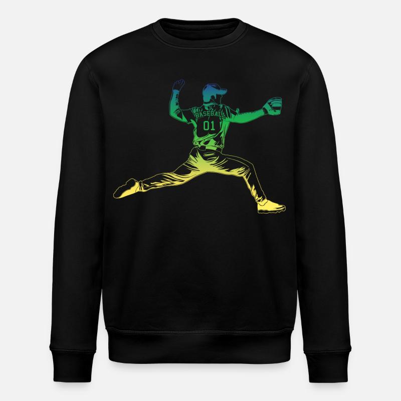 Pitcher Baseball - Stanley/Stella Unisex Bio-Sweatshirt ROLLER - Schwarz