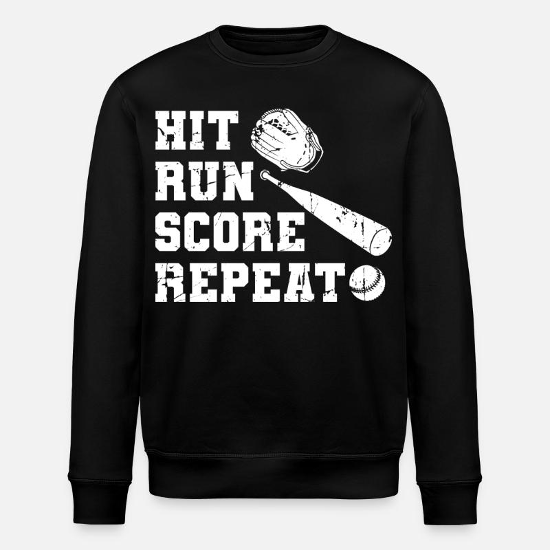 Baseball Motivation - Stanley/Stella Unisex Bio-Sweatshirt ROLLER - Schwarz