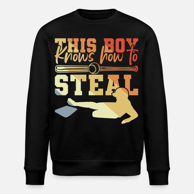 This boy knows how to play - Stanley/Stella ROLLER Unisex Organic Sweatshirt - black