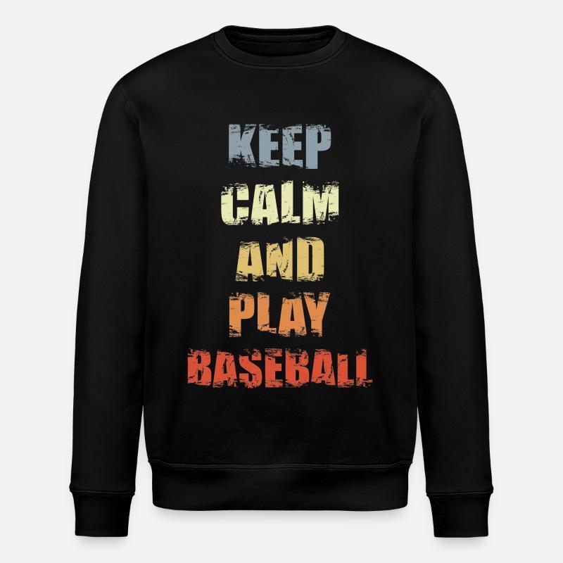 Slogan du baseball - Sweat bio ROLLER Stanley/Stella Unisexe - noir