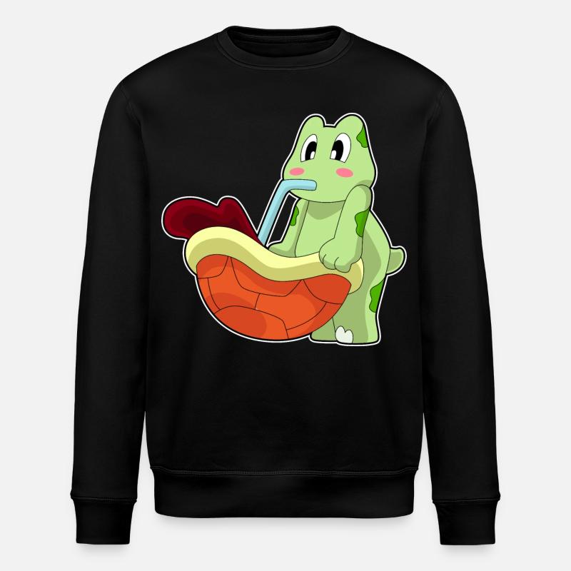 Schildkröte Kaffee Becher - Stanley/Stella Unisex Bio-Sweatshirt ROLLER - Schwarz