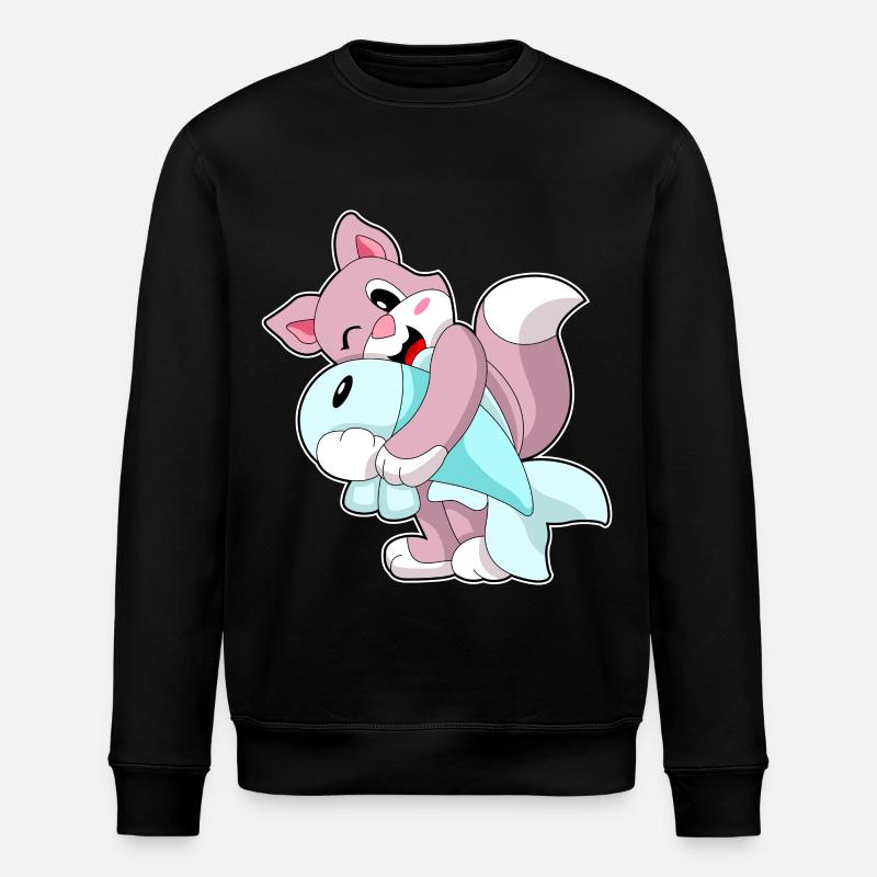 Poisson-chat - Sweat bio ROLLER Stanley/Stella Unisexe - noir