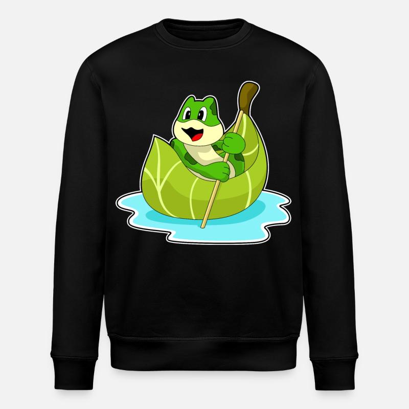 Bateau grenouille - Sweat bio ROLLER Stanley/Stella Unisexe - noir