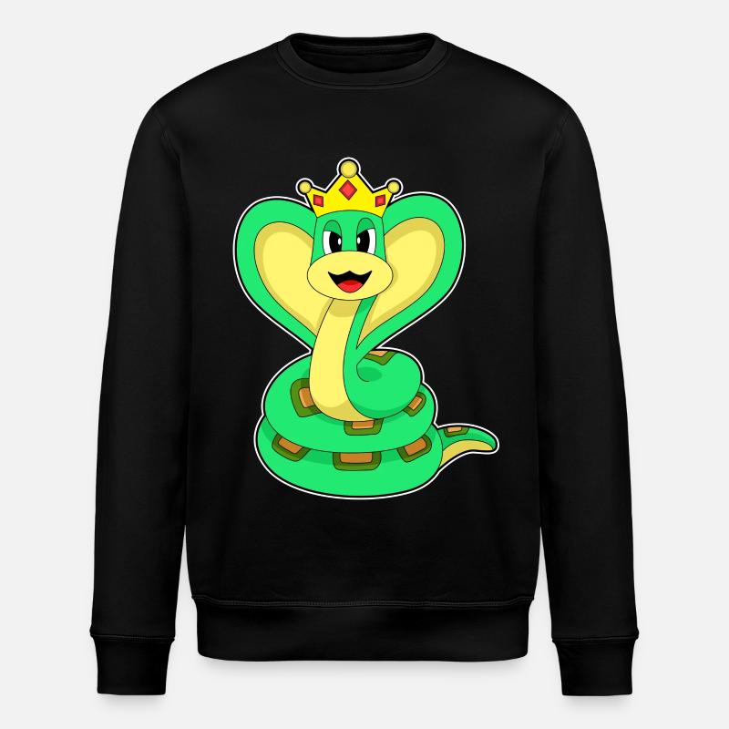 Couronne du Roi Serpent - Sweat bio ROLLER Stanley/Stella Unisexe - noir
