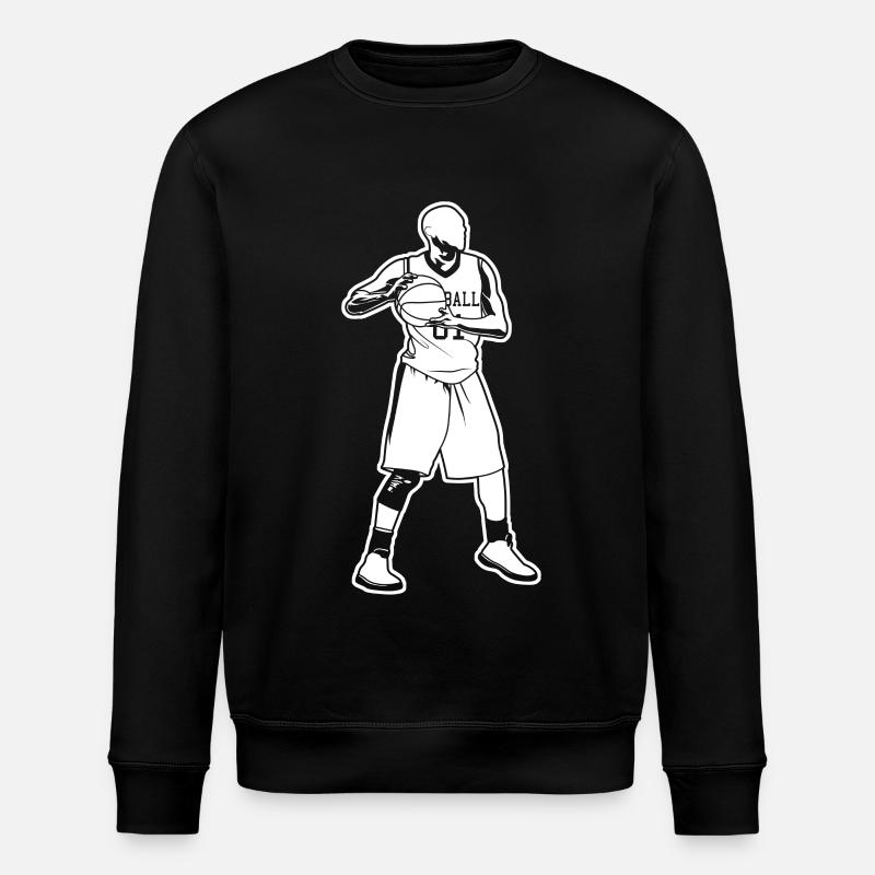 Drôle de joueur de basket-ball - Sweat bio ROLLER Stanley/Stella Unisexe - noir