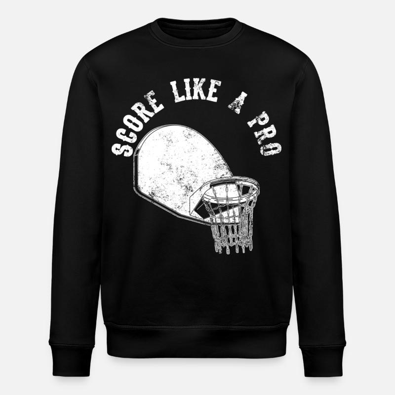 Basketballer Spruch - Stanley/Stella Unisex Bio-Sweatshirt ROLLER - Schwarz