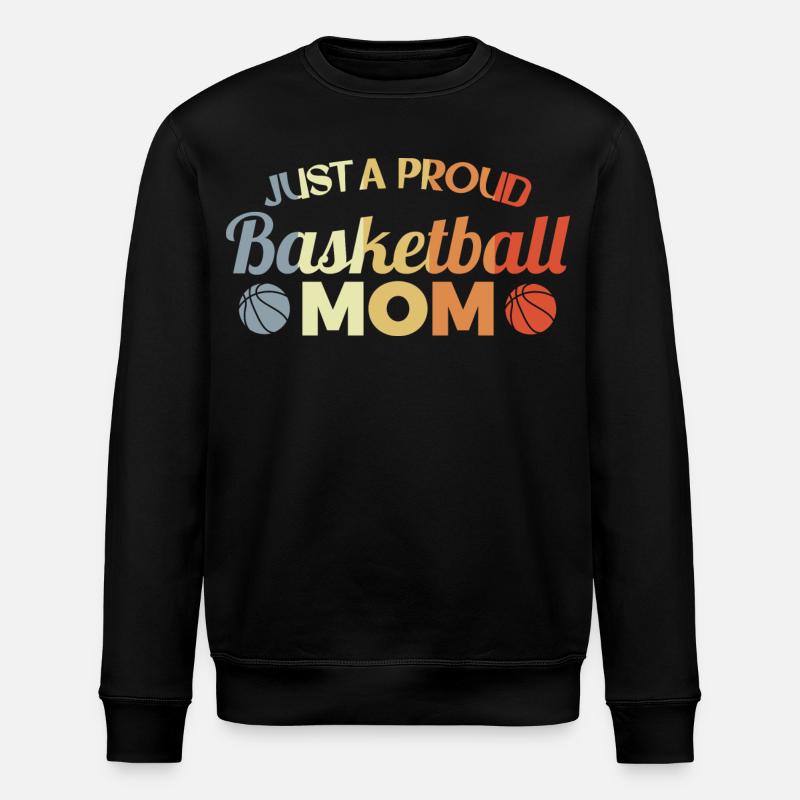 Lustige Basketball Mutter - Stanley/Stella Unisex Bio-Sweatshirt ROLLER - Schwarz