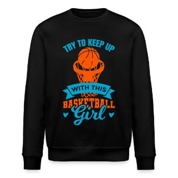 Basketball player - Stanley/Stella ROLLER Unisex Organic Sweatshirt - black - Front - Nik (191cm)