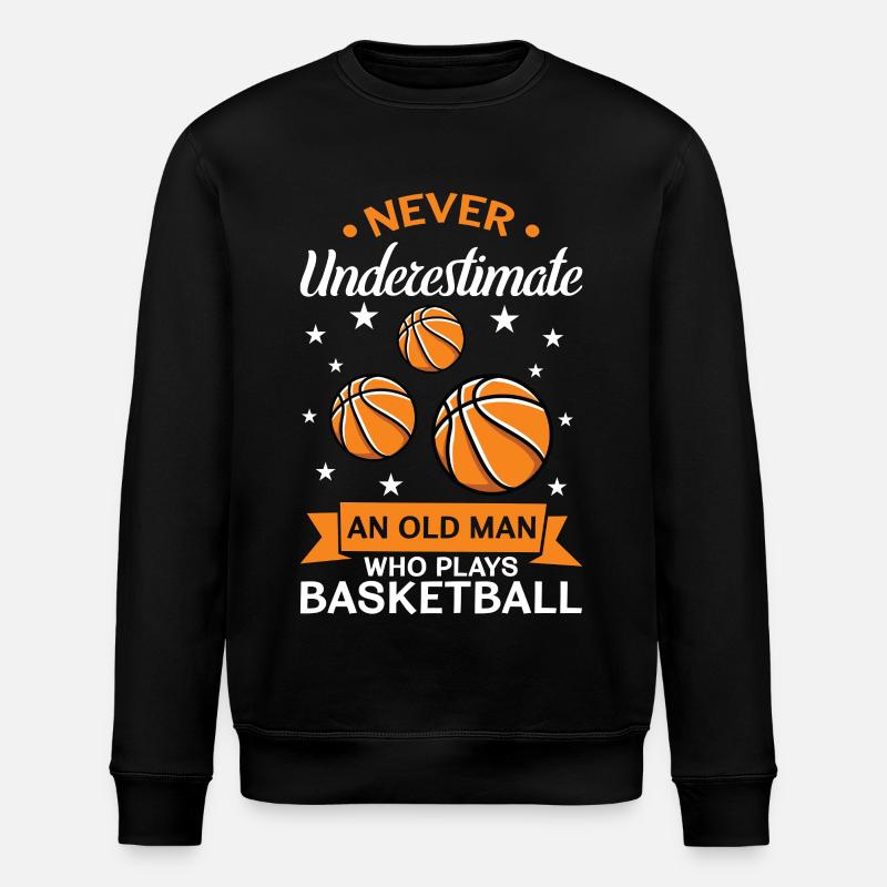 Alter Basketballer - Stanley/Stella Unisex Bio-Sweatshirt ROLLER - Schwarz