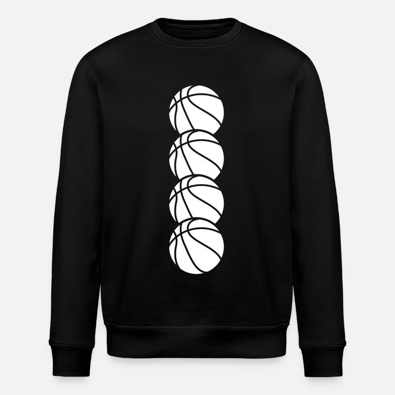 Basketball Bälle - Stanley/Stella Unisex Bio-Sweatshirt ROLLER - Schwarz