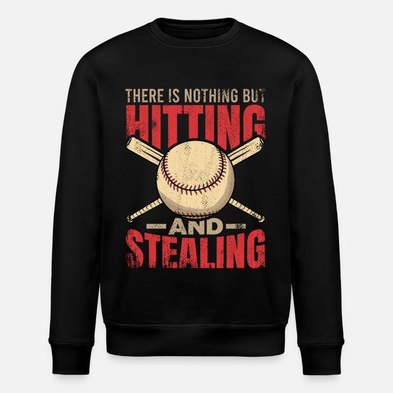Motiver le dicton de baseball - Sweat bio ROLLER Stanley/Stella Unisexe - noir