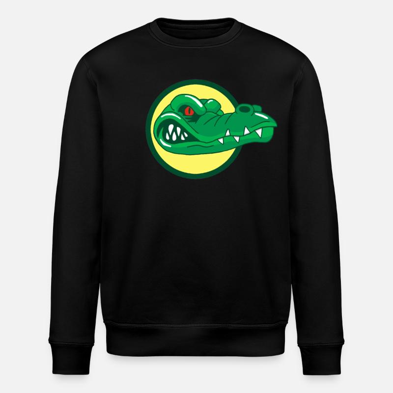 Tête de crocodile - Sweat bio ROLLER Stanley/Stella Unisexe - noir