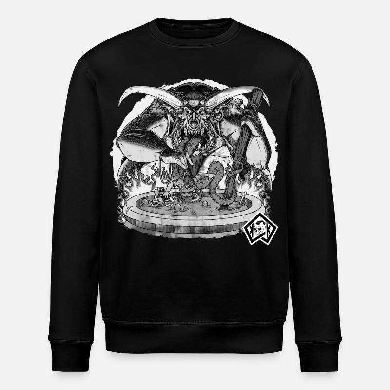 Cook, cook, chef from hell - Stanley/Stella ROLLER Unisex Organic Sweatshirt - black