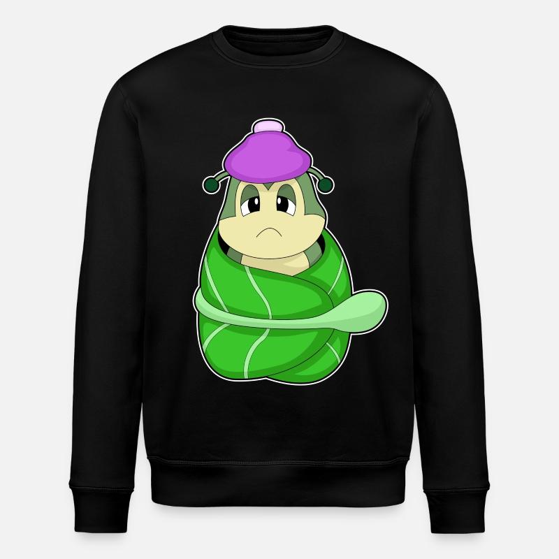 Raupe Blatt Krank - Stanley/Stella Unisex Bio-Sweatshirt ROLLER - Schwarz