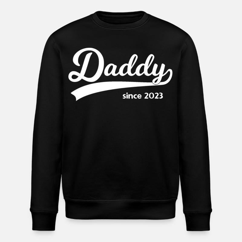 Daddy since 2023 - Stanley/Stella Unisex Bio-Sweatshirt ROLLER - Schwarz