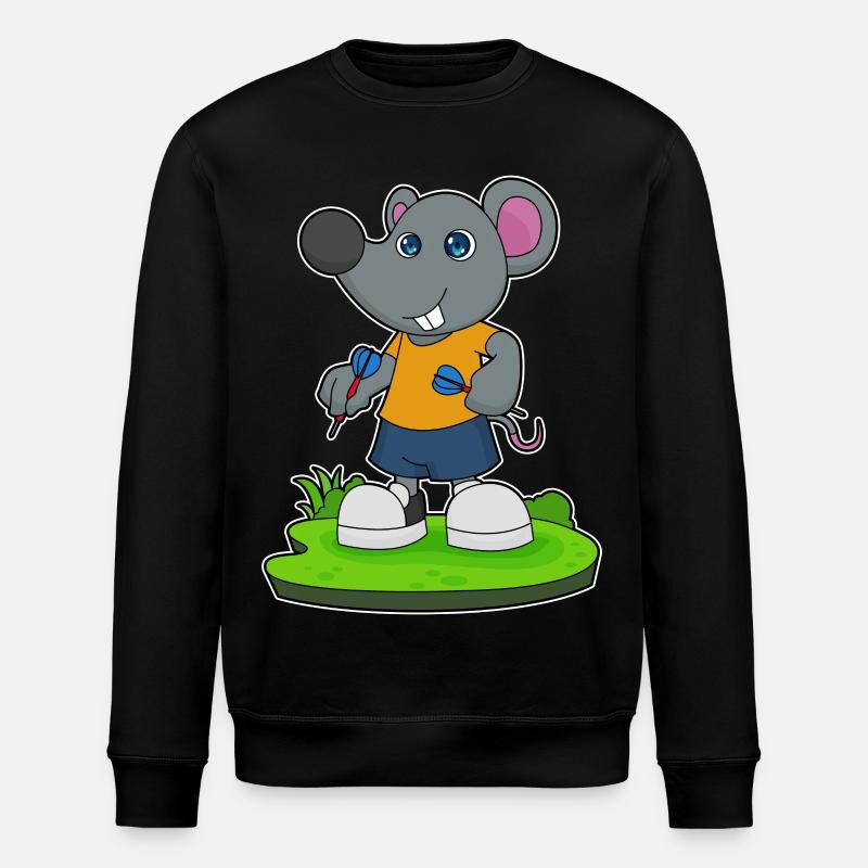 Maus Dart Dartpfeil - Stanley/Stella Unisex Bio-Sweatshirt ROLLER - Schwarz