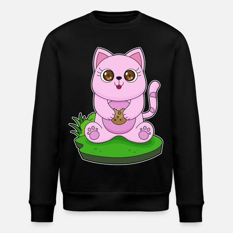Chat Cookie - Sweat bio ROLLER Stanley/Stella Unisexe - noir