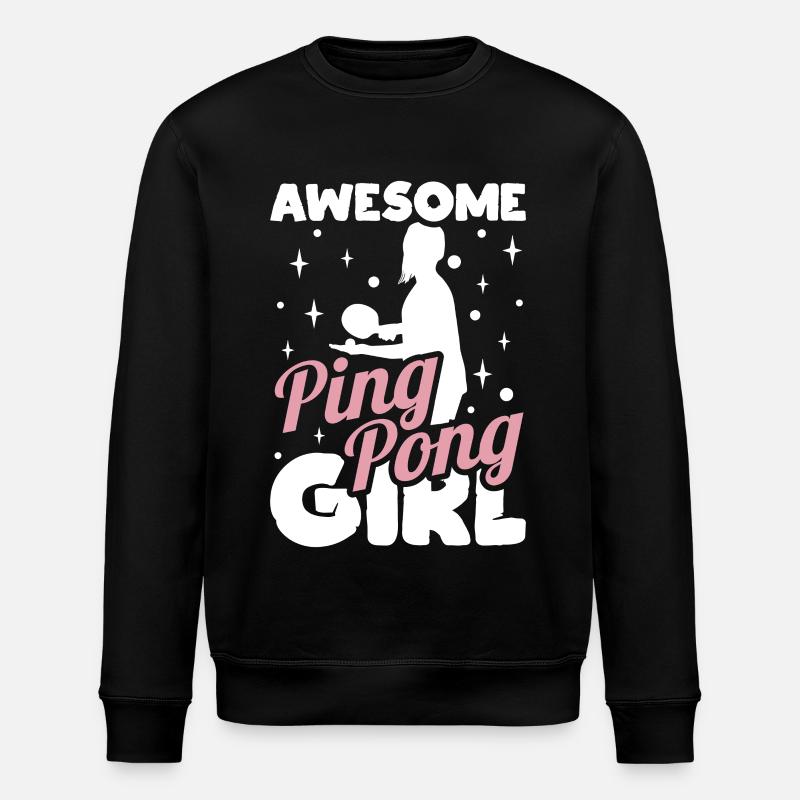 Tennis de table filles - Sweat bio ROLLER Stanley/Stella Unisexe - noir