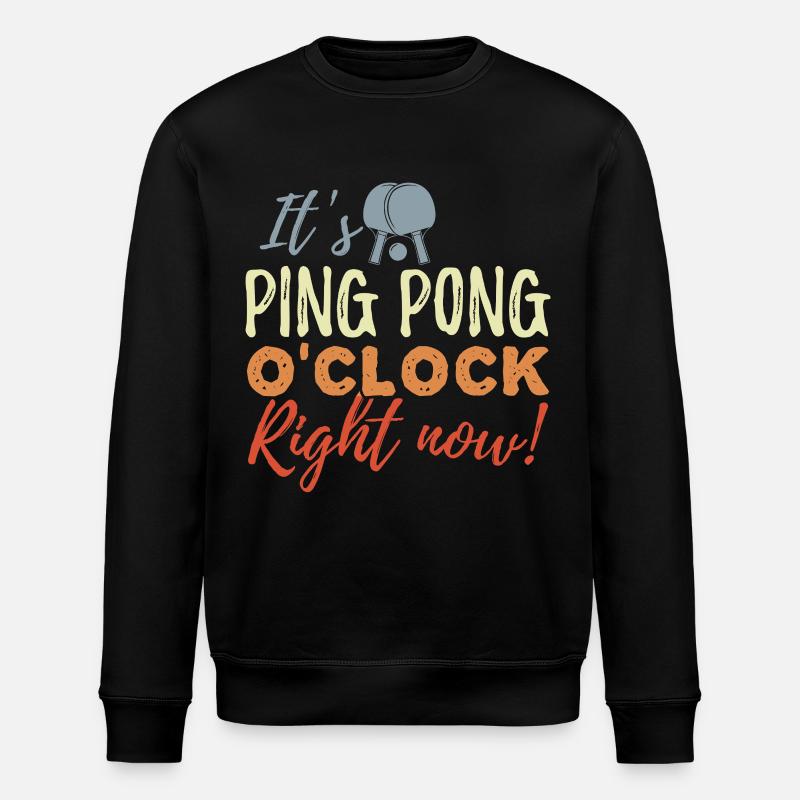 Temps de ping-pong - Sweat bio ROLLER Stanley/Stella Unisexe - noir