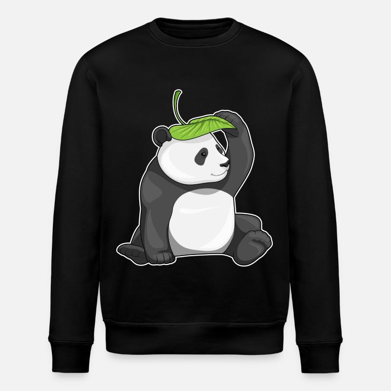Panda Leaf - Sweat bio ROLLER Stanley/Stella Unisexe - noir