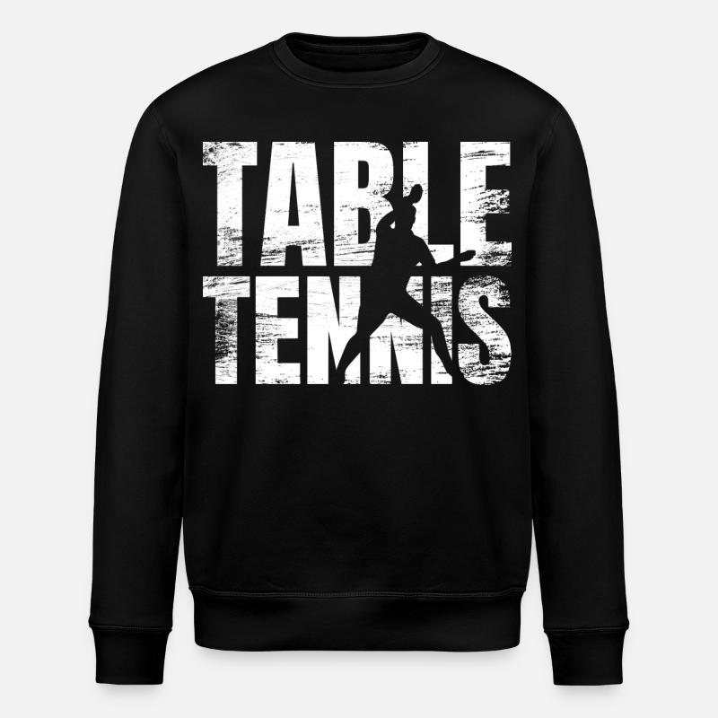 Ping-pong - Sweat bio ROLLER Stanley/Stella Unisexe - noir