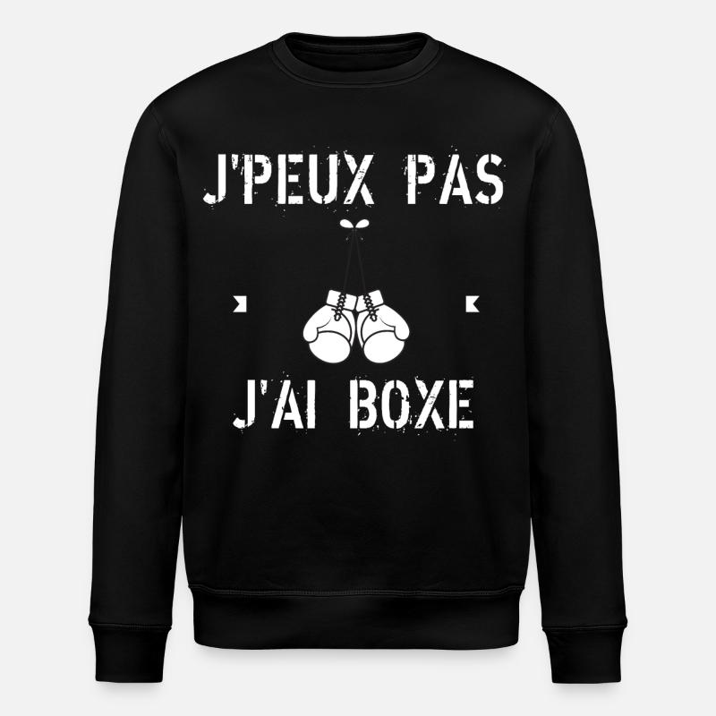 J'Peux Pas J'Ai Boxe - Sweat bio ROLLER Stanley/Stella Unisexe - noir