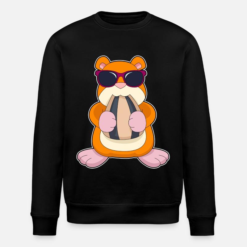 Hamster Samen - Stanley/Stella Unisex Bio-Sweatshirt ROLLER - Schwarz