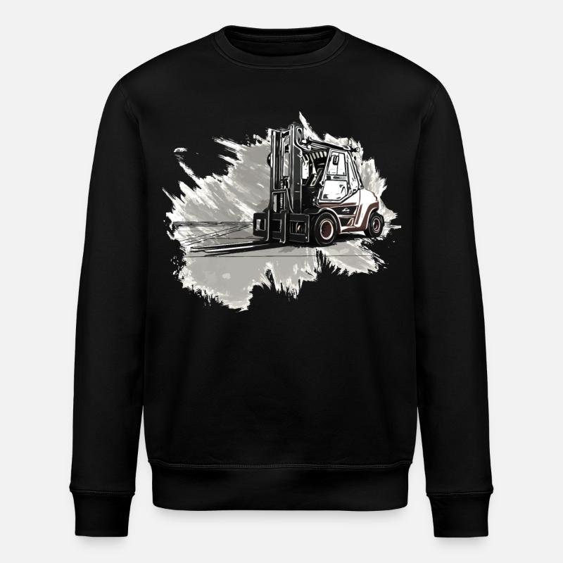 Forklift - Stanley/Stella ROLLER Unisex Organic Sweatshirt - black