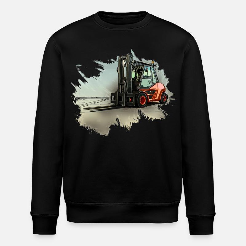 Forklift - Stanley/Stella ROLLER Unisex Organic Sweatshirt - black