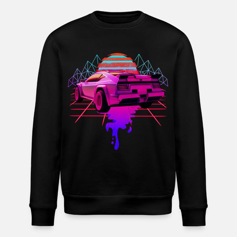 Retro Wave Racing Supercar - Sweat bio ROLLER Stanley/Stella Unisexe - noir