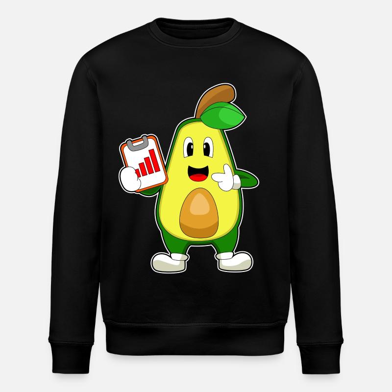Avocat Secrétaire Graphique - Sweat bio ROLLER Stanley/Stella Unisexe - noir