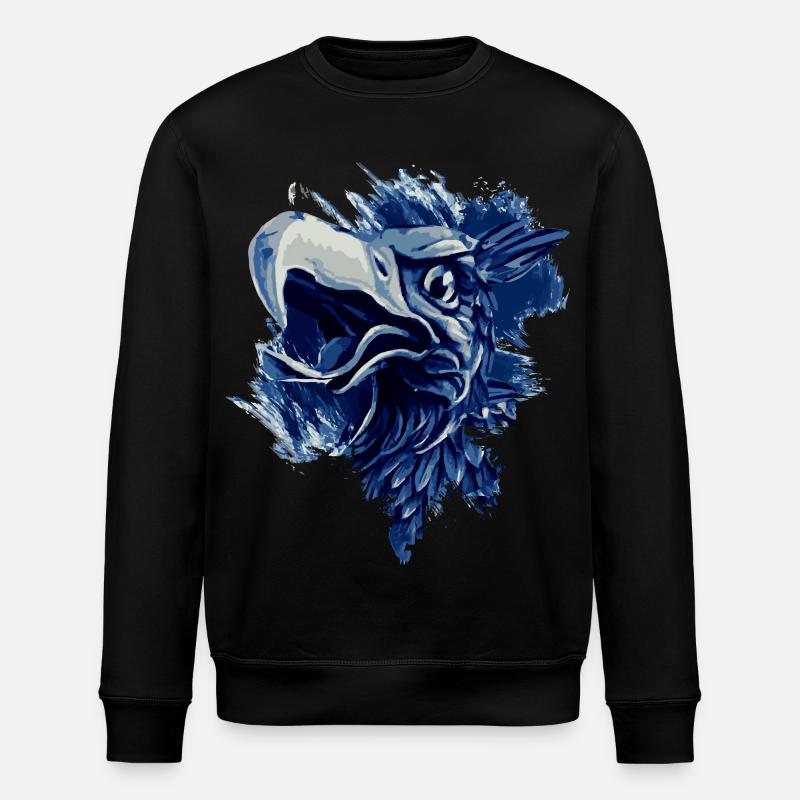 Greif en bleu blanc Rostock - Sweat bio ROLLER Stanley/Stella Unisexe - noir