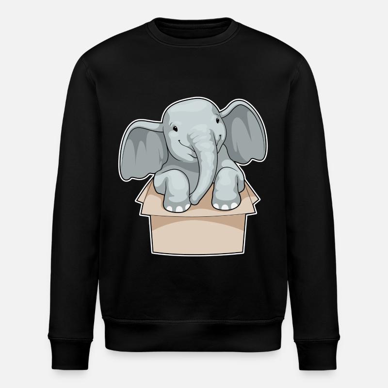 Boîte à éléphants - Sweat bio ROLLER Stanley/Stella Unisexe - noir
