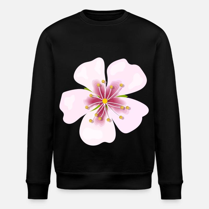 Blüte - Stanley/Stella Unisex Bio-Sweatshirt ROLLER - Schwarz