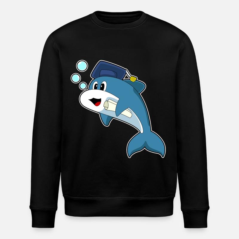 Delfin Student Diploma University - Stanley/Stella ROLLER Unisex Organic Sweatshirt - black