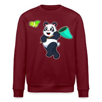 Pêche au filet de débarquement du panda pêcheur - Sweat bio ROLLER Stanley/Stella Unisexe - bordeaux - Devant - Nik (191cm)