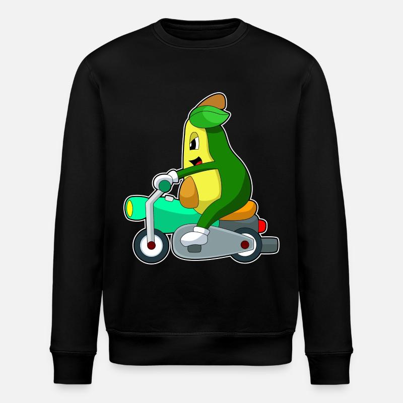 Avocado Motorrad - Stanley/Stella Unisex Bio-Sweatshirt ROLLER - Schwarz
