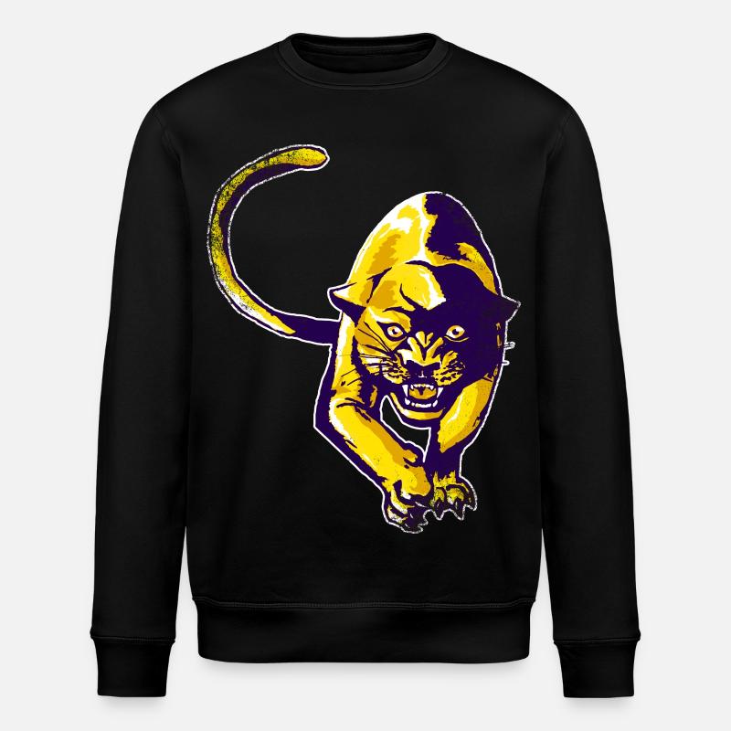 Panthère dorée - Sweat bio ROLLER Stanley/Stella Unisexe - noir