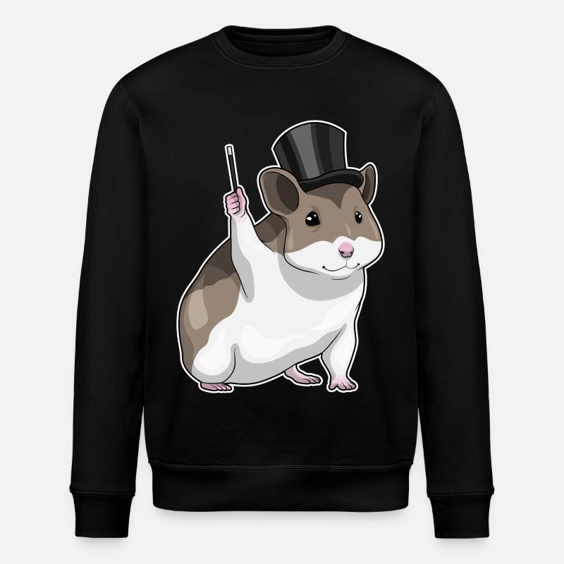 Baguette magique de hamster - Sweat bio ROLLER Stanley/Stella Unisexe - noir