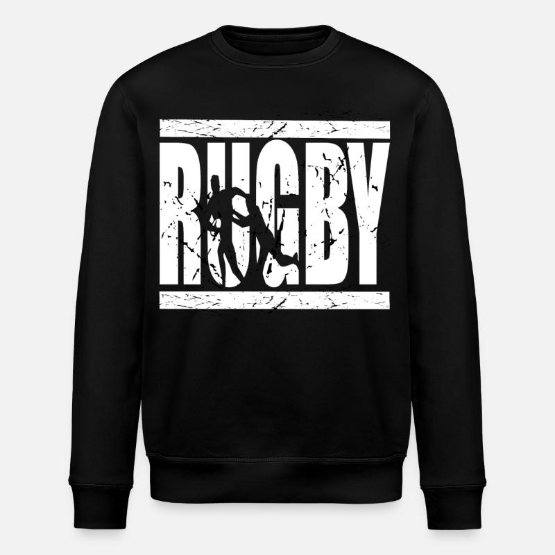 Le rugby, c’est la vie - Sweat bio ROLLER Stanley/Stella Unisexe - noir