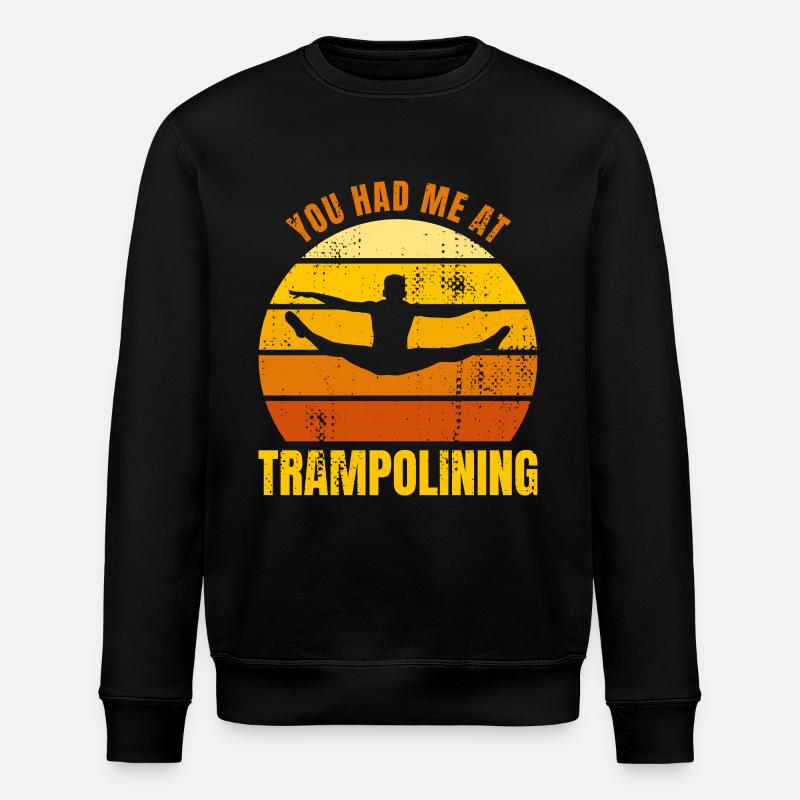 Lustiges Trampolinist Zitat - Stanley/Stella Unisex Bio-Sweatshirt ROLLER - Schwarz