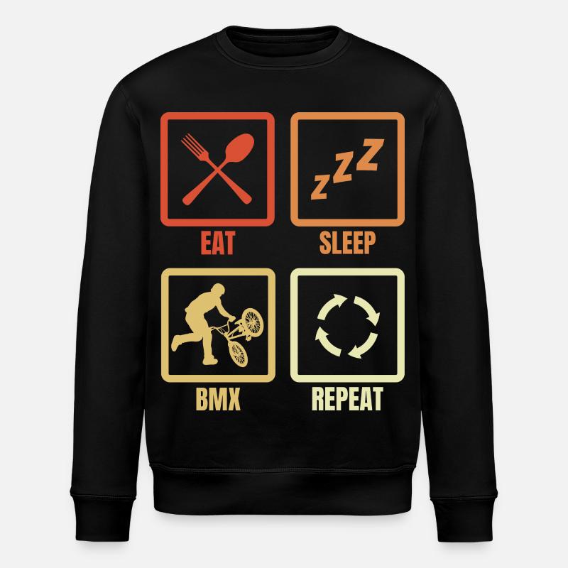 BMX Routine - Sweat bio ROLLER Stanley/Stella Unisexe - noir