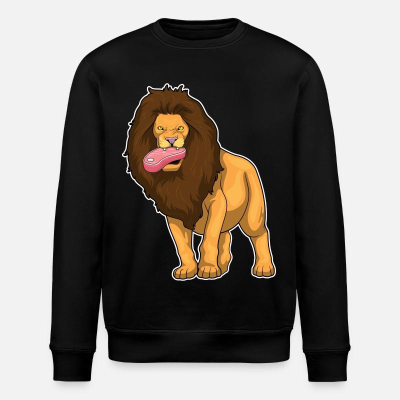 Löwe Fleisch - Stanley/Stella Unisex Bio-Sweatshirt ROLLER - Schwarz