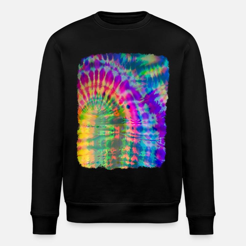 Tie Dye Batik - Sweat bio ROLLER Stanley/Stella Unisexe - noir