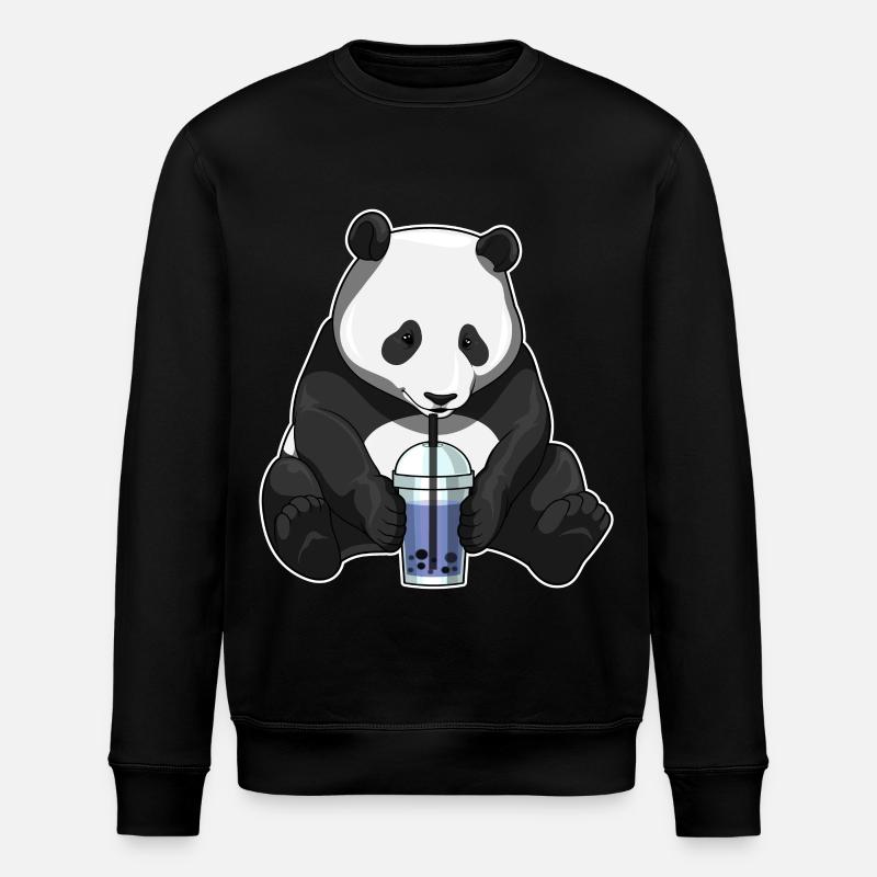 Panda Bubble Tea - Sweat bio ROLLER Stanley/Stella Unisexe - noir