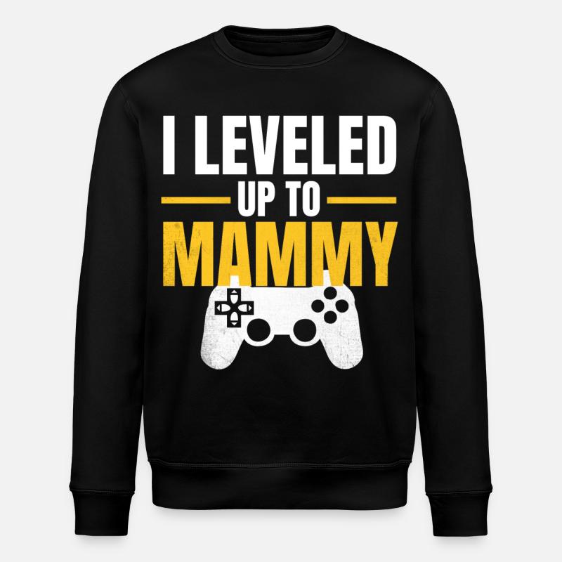 Montez de niveau Mama Gamer - Sweat bio ROLLER Stanley/Stella Unisexe - noir