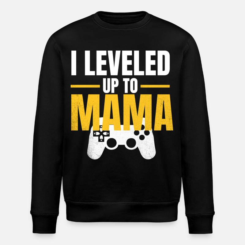 Gamer Mom LevelUp Design - Sweat bio ROLLER Stanley/Stella Unisexe - noir