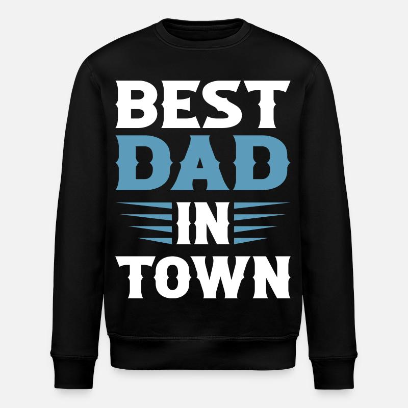 Meilleur papa en ville - Sweat bio ROLLER Stanley/Stella Unisexe - noir